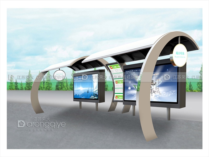 不銹鋼候車亭，等的是公交，不同的是心情配圖一